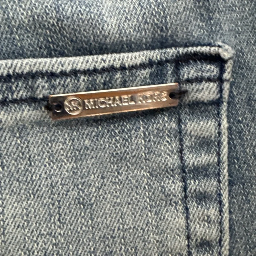 Michael Kors Womens Slim Fit Skinny Denim Jeans Blue Dark Wash Size 8